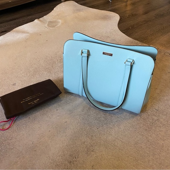 Kate Spade Light Blue Purse - Picture 7 of 10